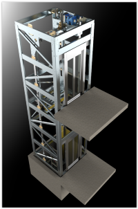 Pylône ascenseur, structure ascenseur sur mesure
